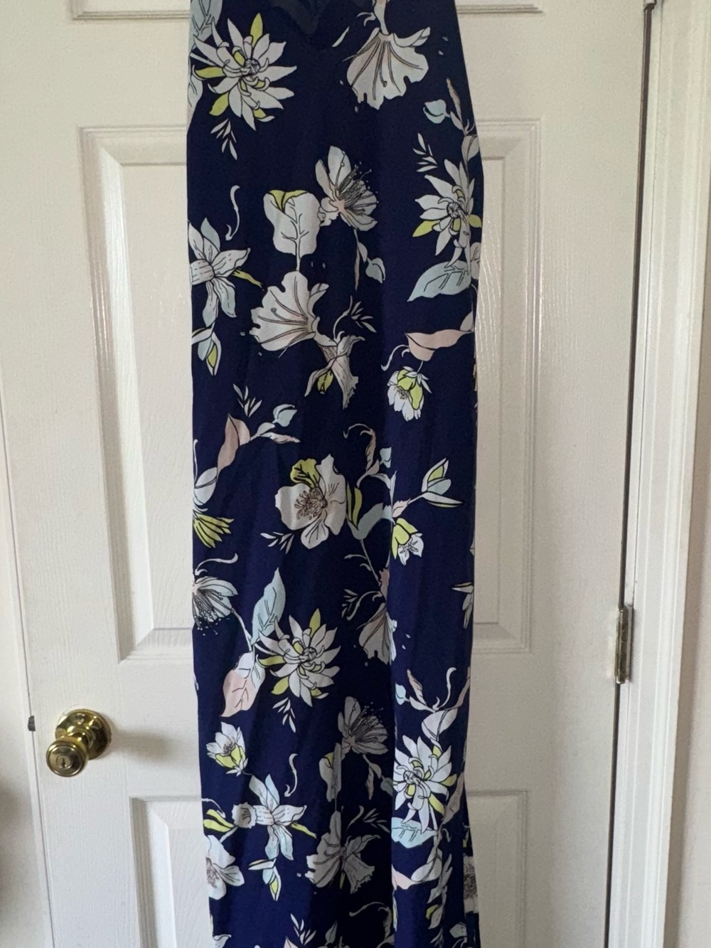 Navy Floral Maxi Dress - Elegant Women’s Summer Dress
